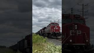 A weird sounding horn on CP 8005 (8/10/2024) #train #railfan #canadianpacificrailway ￼