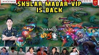 KINGLER VIP IS BACK | REACTION STREAMER RRQ HOSHI VS LIQUID ID | GAME 1