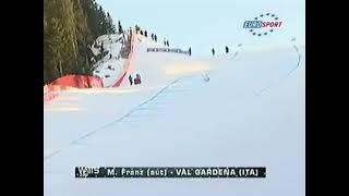 Alpine Skiing - 2010 - Men's Downhill Training - Franz spectacular fall in Val Gardena