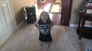 Audrey is cheerleading this year!!