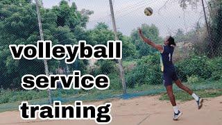 volleyball service training