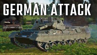 Bundeswehr Leopard 1A1's In a Combined Arms Attack In Gunner HEAT PC!