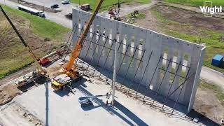 Precast Installation at IBEW #9 Phase 4