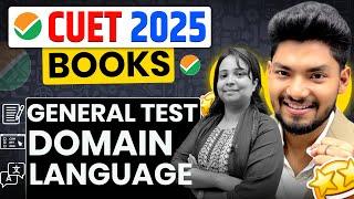 CUET BOOKS 2025 || General Test, Domain Subjects, Language Test 