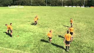 Rugby Drills - Basic Passing Drill - Progression 2