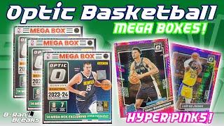 OPTIC BASKETBALL MEGA BOXES! 2023-24 Donruss Optic Mega Box Review! Autos Pulled! Hyper Pink WEMBY?