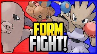 Hitmonlee vs Hitmonchan vs Hitmontop | Pokémon Form Fight (Branched Evolution)