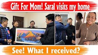 Gift for my Mom! Saral Gurung visits my home!! Watched Masinya ll Padam Rai!! Prem Shrestha