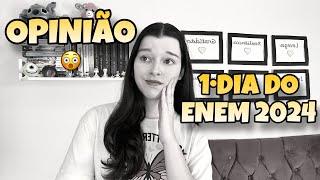 MINHA OPINIÃO SOBRE O 2•DIA DE PROVA DO ENEM 2024 | Foi Muito Ruim????