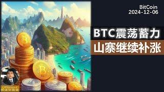 BTC震荡蓄力，山寨继续补涨。#btc #比特币 #加密货币 #牛市