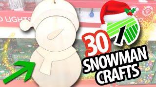 *30* BEST $1 Dollar Tree SNOWMAN Christmas DIYs!