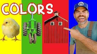 Learn Colors With Farmer Jason & The Animals! (Fun Educational Video For Kids)