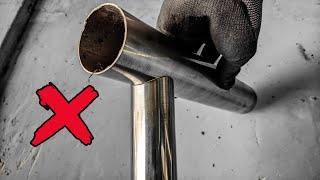 Notching Ideas for Different Sized Round Pipes // round pipe secret trick