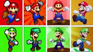 Evolution Of Mario & Luigi LEVEL UP And VICTORY Animations (2003-2024)