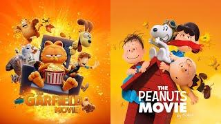 The Garfield Movie and The Peanuts Movie Chaotic Slapstick Violence Moments