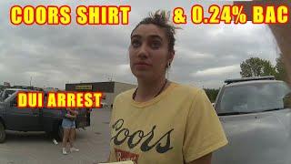 Bodycam DUI Arrest - Woman Blows 0.24% BAC With Teenagers in Car