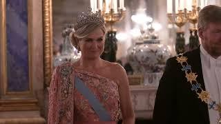 Queen Maxima of Netherlands in lovely dresses on the State Visit