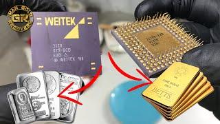 Gold & Silver Recovery from Weitek Ceramic CPU Processors | Gold Recovery from CPUs | Gold Recovery