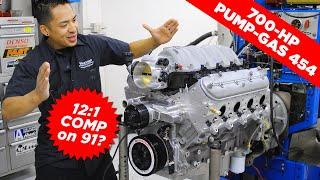 HOW TO: 12:1 COMP, 700-HP, PUMP-GAS, 454 (CATH-PORT) STROKER LS.  NO REPLACEMENT FOR DISPLACEMENT