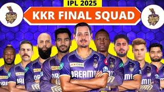 IPL 2025 - Kolkata Knight Riders Full & Final Squad | KKR Team 2025 Players List | KKR 2025 Squad