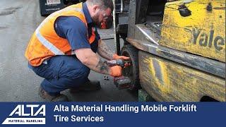 Mobile Forklift Tire Service