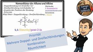 Nomenklatur der Alkene und Alkine