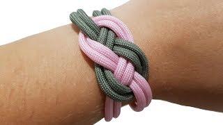 DIY St. Josephine (Infinity ) Knot Bracelet  how to [by ParacordKnots]