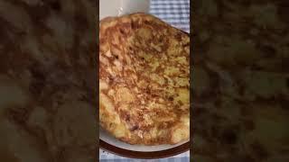 اومليت اسباني 4 مكونات فقط  Spanish omelette