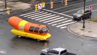 Rare sighting of the Oscar Mayer Wienermobile in Arlington, VA