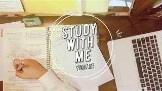 [STUDY WITH ME] #2 1.5 hrs / real time / with kpop piano music / keyboard noise / 같이 공부해요 :)