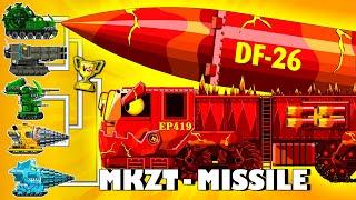 Transformers Tank: MKZT Ballistic Missile Threat vs Construction, Missile Launch| Arena Tank Cartoon