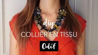 [Tuto Loisirs Créatifs] Odif DIY - Un collier estival fabriqué en tissu