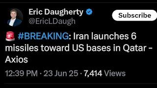 Iran Fires 6 Missiles At United States Bases