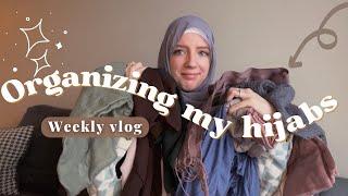 Organizing My Hijab Collection | Weekly Vlog