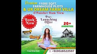 Panshet Pune: Top Farmhouses for Family Retreats Exclusive Waterview Farmhouse Plot with Farm Villa