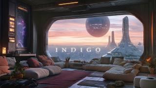 Indigo: Cozy Sci Fi Ambient Music  for a Distant Spring in 2125 | Binaural Beats (3Hz Delta Waves)