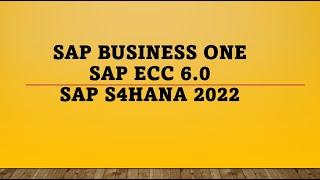 sap b1 vs sap ecc vs sap s4hana | sap business one | sap ecc | sap hana