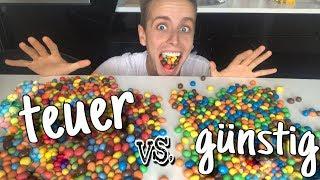 Ich ERRATE Süßigkeiten TEUER vs. GÜNSTIG  | Julienco