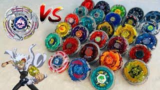 Lightning L-Drago the FORBIDDEN Beyblade vs Metal Masters!!! 1 vs 28 YOU NEED TO SEE THIS!!!