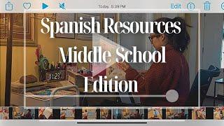 Spanish Printables & Resources to Teach Middle School Homeschool #nosabokid #middleschoolhomeschool