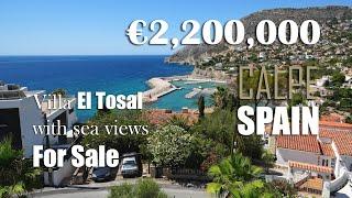 Villa El Tosal in Calpe Spain for sale with sea views | Villas in Spain for sale | Property in Spain