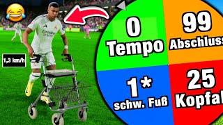 Kylian Mbappé - aber das GLÜCKSRAD bestimmt seine STATS!  (*zu wild*)