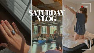 COZY SATURDAY VLOG (Davis is sick + get my life together day)