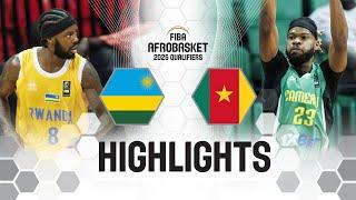 Rwanda  v Cameroon  | Highlights | FIBA AfroBasket 2025 Qualifiers