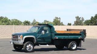 1998 GMC C3500HD 4x4 3-4 Yard Dump Truck