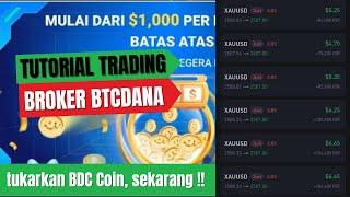 tutorial trading broker BTCdana || BDC coin bisa di withdrawl