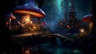 Enchanted Forest Night Ambience - Nature Sounds & Fairytale Forest Ambience