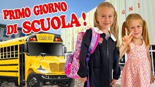 PRIMO GIORNO di SCUOLA di ERIKA e VANESSA! VLOG