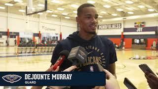 Dejounte Murray on injury, return to play | Pelicans Practice 11/26/24