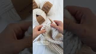 Buttonhole in 1x1 rib in my latest pattern. @WeAreKnittersEN the wool in natural #knitting